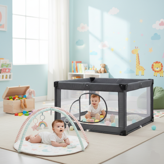 Baby Play Gym and Large Playpen Set LuxuryLifeWay Online Store
