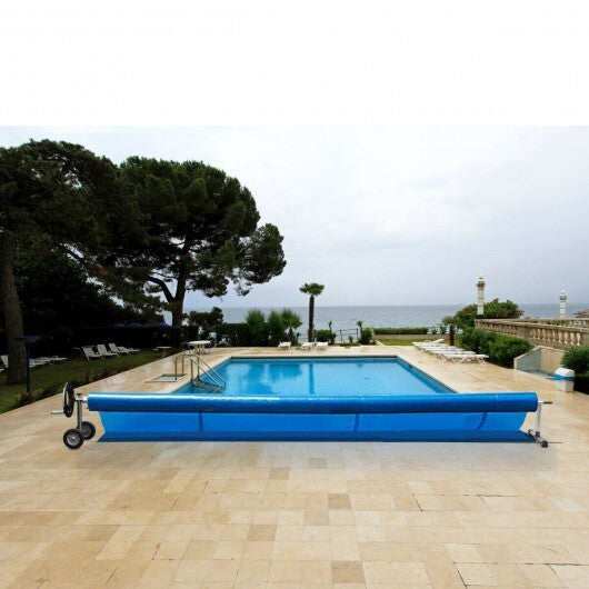 18 Ft Pool Cover Reel Set Aluminum In-ground Swimming Solar Cover Reel LuxuryLifeWay Online Store