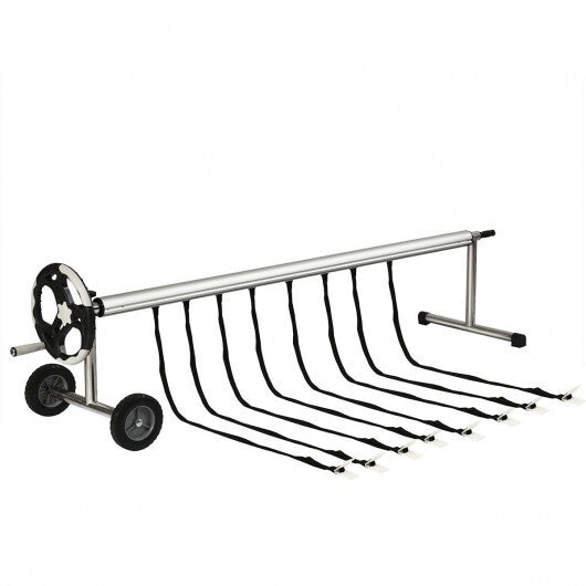18 Ft Pool Cover Reel Set Aluminum In-ground Swimming Solar Cover Reel LuxuryLifeWay Online Store