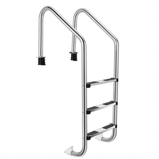3-Step Stainless Steel Swimming Pool Ladder with Anti-Slip Step LuxuryLifeWay Online Store