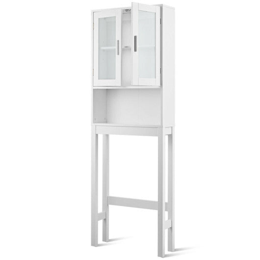 Over the Toilet Bathroom Storage Cabinet with Adjustable Shelf - Color: White LuxuryLifeWay Online Store