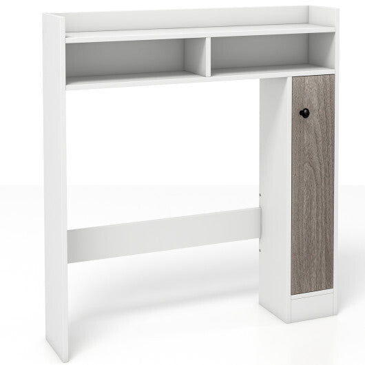 Bathroom Over the Toilet Floor Storage Organizer with Adjustable Shelves-White LuxuryLifeWay Online Store