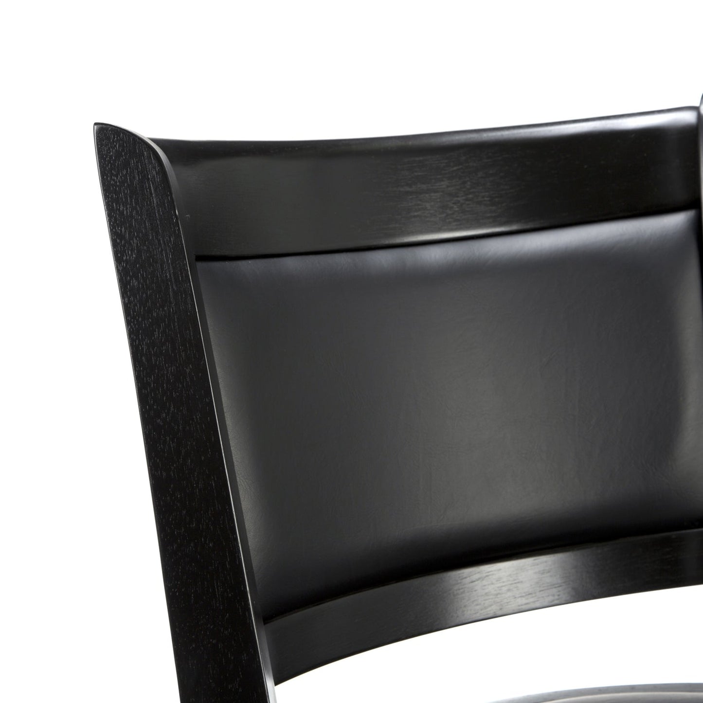 Black 29-inch Swivel Seat Barstool with Faux Leather Cushion Seat LuxuryLifeWay Online Store