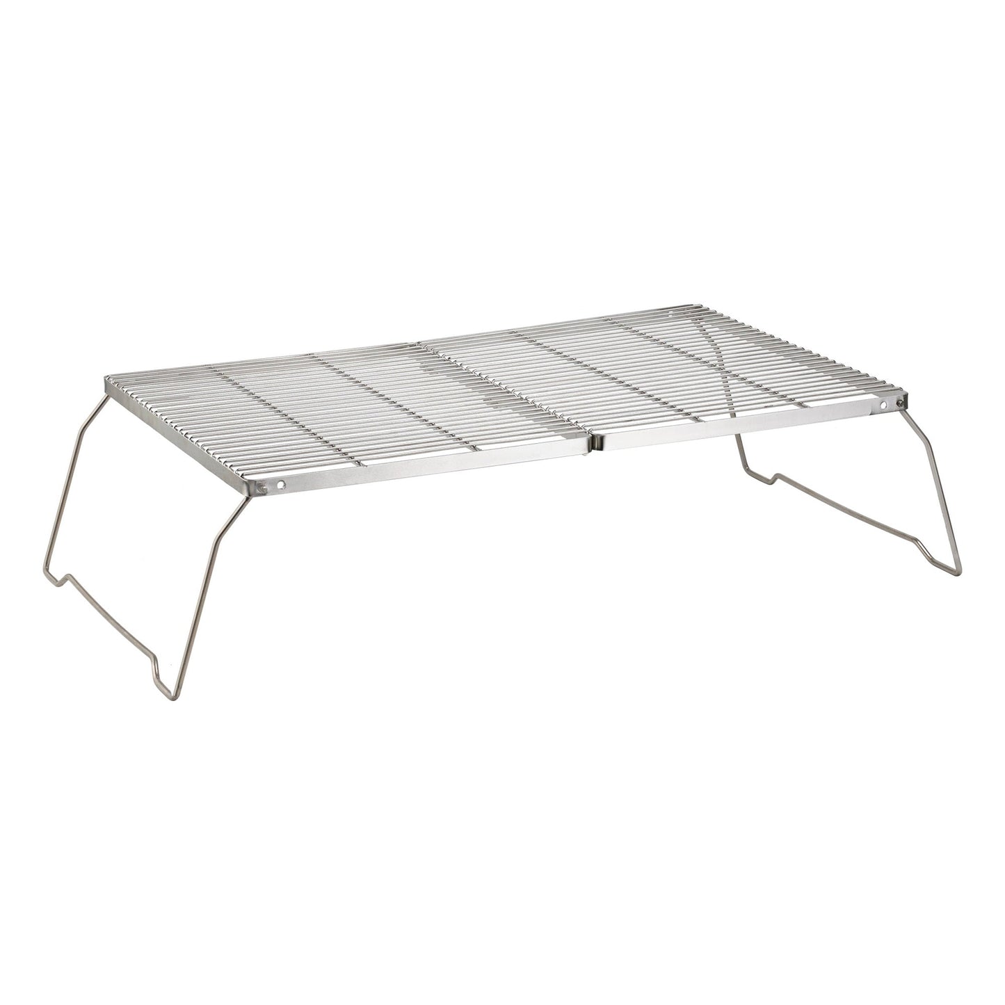 Brentwood 25 x 17 Inch Heavy Duty Stainless Steel Portable Folding Campfire Grill with Carry Bag LuxuryLifeWay Online Store