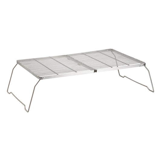 Brentwood 25 x 17 Inch Heavy Duty Stainless Steel Portable Folding Campfire Grill with Carry Bag LuxuryLifeWay Online Store