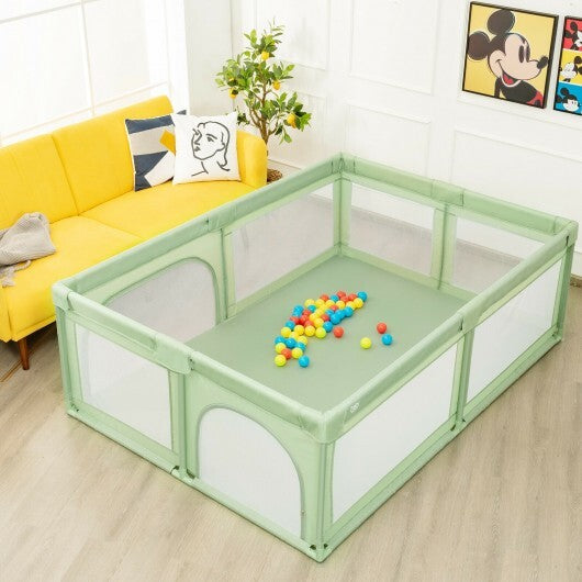 Extra-Large Safety Baby Fence with 50 Ocean Balls-Gray LuxuryLifeWay Online Store