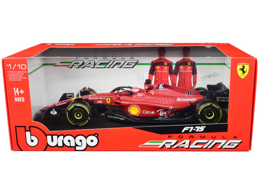 Ferrari F1-75 #16 Charles Leclerc "Ferrari Racing" Formula One F1 (2022) "Formula Racing" Series 1/18 Diecast Model Car by Bburago LuxuryLifeWay Online Store