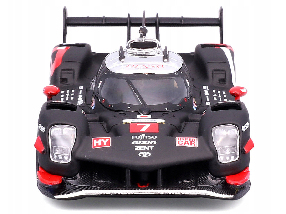 Toyota GR010 Hybrid #7 Kamui Kobayashi - Jose Maria Lopez - Nyck de Vries "Toyota Gazoo Racing" 2nd Place "24 Hours of Le Mans" (2024) "Race" Series 1/43 Diecast Model Car by Bburago LuxuryLifeWay Online Store