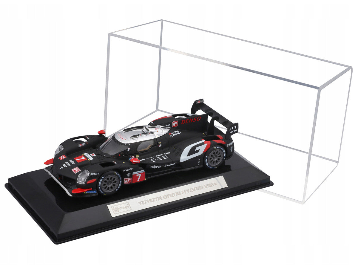 Toyota GR010 Hybrid #7 Kamui Kobayashi - Jose Maria Lopez - Nyck de Vries "Toyota Gazoo Racing" 2nd Place "24 Hours of Le Mans" (2024) "Race" Series 1/43 Diecast Model Car by Bburago LuxuryLifeWay Online Store