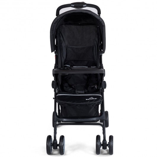 Toddler Travel Stroller for Airplane with Canopy and Adjustable Backrest-Black - Color: Black LuxuryLifeWay Online Store