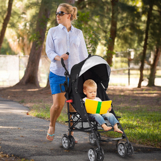 Folding Lightweight Baby Toddler Umbrella Travel Stroller-Black LuxuryLifeWay Online Store