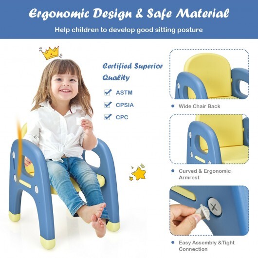 Kids Activity Table and Chair Set with Montessori Toys for Preschool and Kindergarten-Blue - Color: Blue LuxuryLifeWay Online Store