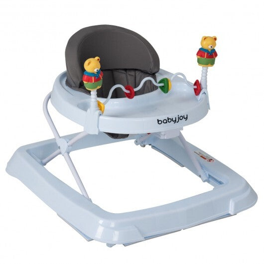 Adjustable Height Removable Folding Portable Baby Walker-Blue LuxuryLifeWay Online Store