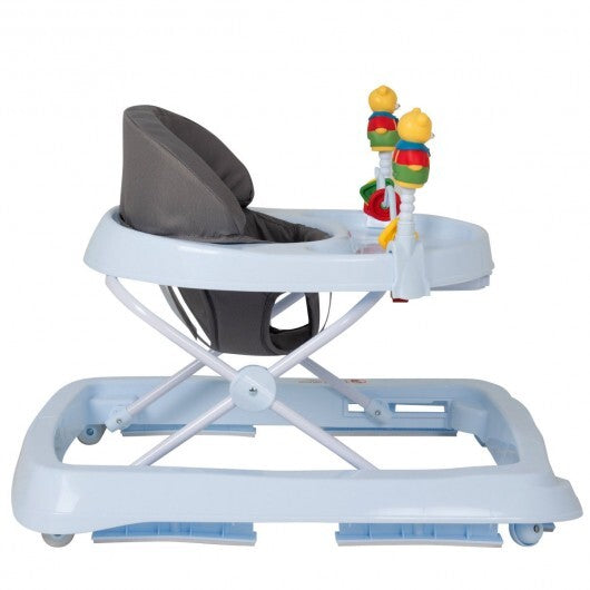 Adjustable Height Removable Folding Portable Baby Walker-Blue LuxuryLifeWay Online Store