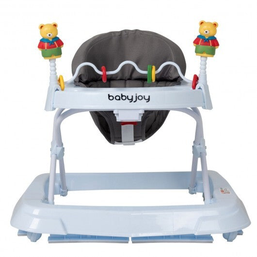 Adjustable Height Removable Folding Portable Baby Walker-Blue LuxuryLifeWay Online Store