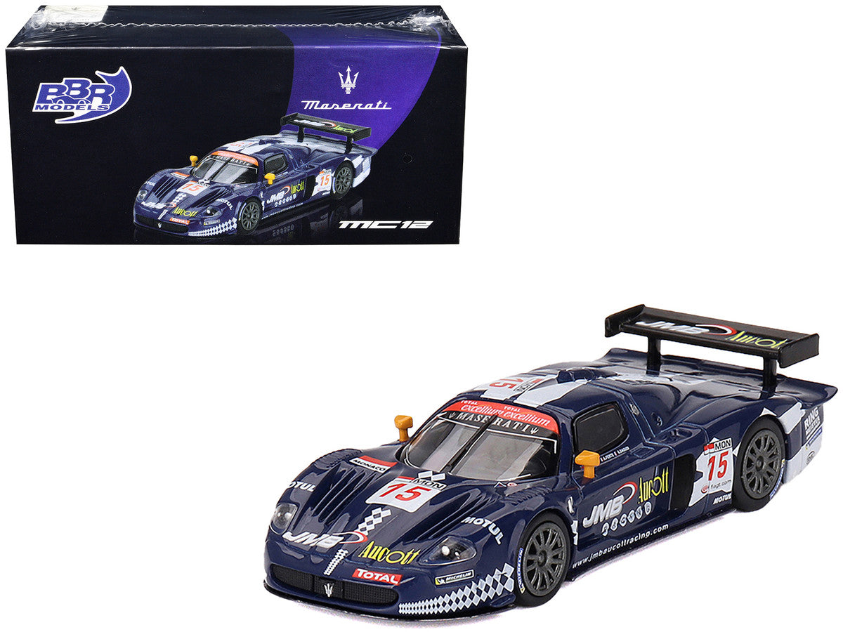 Maserati MC12 Competizione #15 Ben Aucott - Alain Ferte - Stephane Daoudi "JMB Racing" "24 Hours of Spa" (2008) 1/64 Diecast Model Car by BBR LuxuryLifeWay Online Store