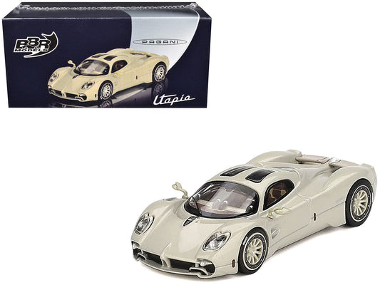 Pagani Utopia Presentation Grigio Rinascimento Silver 1/64 Diecast Model Car by BBR LuxuryLifeWay Online Store