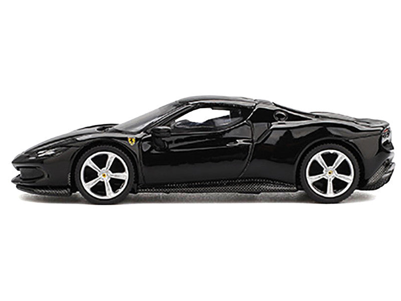 Ferrari 296 GTB Nero Daytona Black 1/64 Diecast Model Car by BBR LuxuryLifeWay Online Store