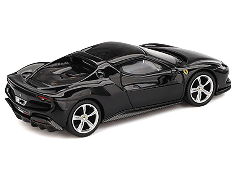 Ferrari 296 GTB Nero Daytona Black 1/64 Diecast Model Car by BBR LuxuryLifeWay Online Store