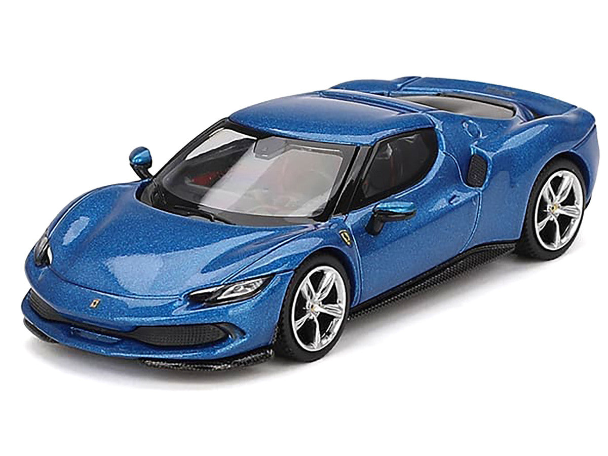Ferrari 296 GTB Blue Corsa 1/64 Diecast Model Car by BBR LuxuryLifeWay Online Store
