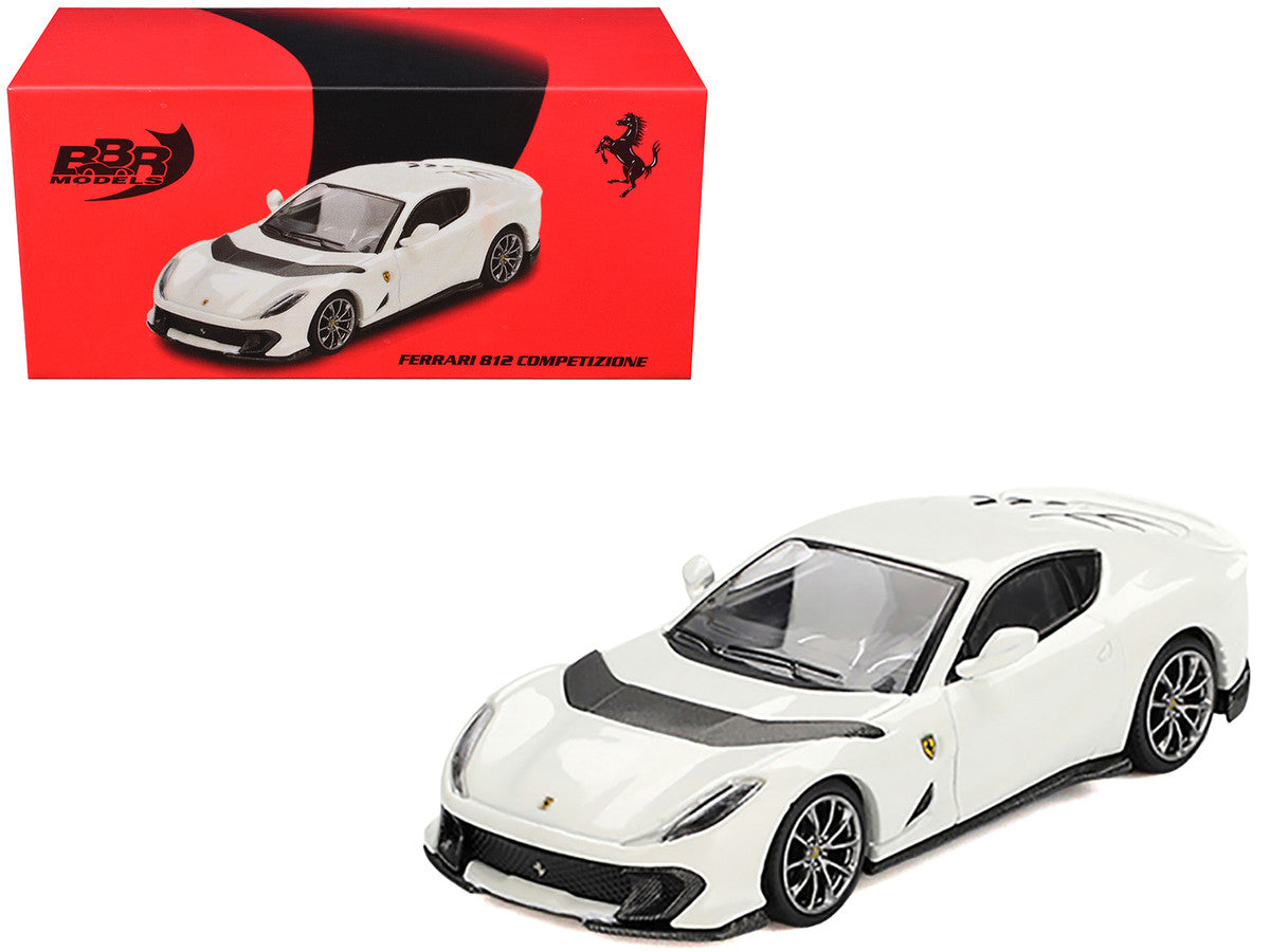 Ferrari 812 Competizione Bianco Avus White 1/64 Diecast Model Car by BBR LuxuryLifeWay Online Store
