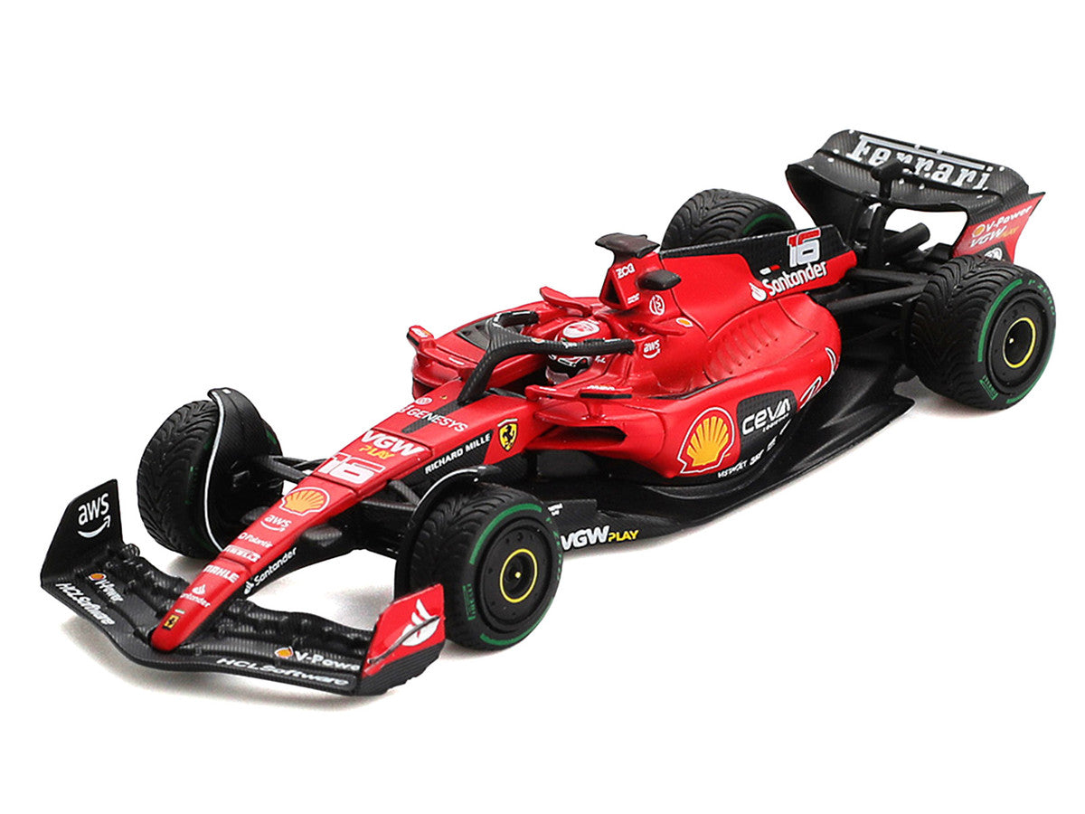 Ferrari SF-23 #16 Charles Leclerc Formula One F1 "Monaco GP" (2023) 1/64 Diecast Model Car by BBR Models LuxuryLifeWay Online Store
