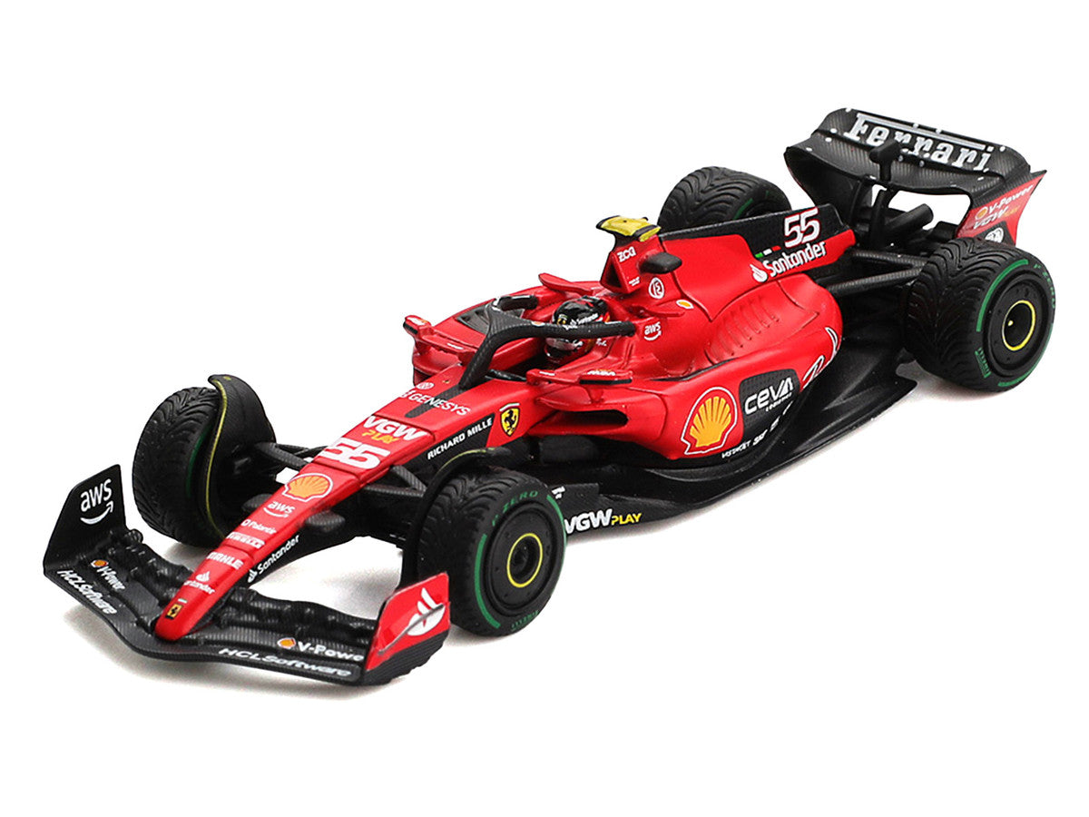 Ferrari SF-23 #55 Carlos Sainz Formula One F1 "Monaco GP" (2023) 1/64 Diecast Model Car by BBR Models LuxuryLifeWay Online Store
