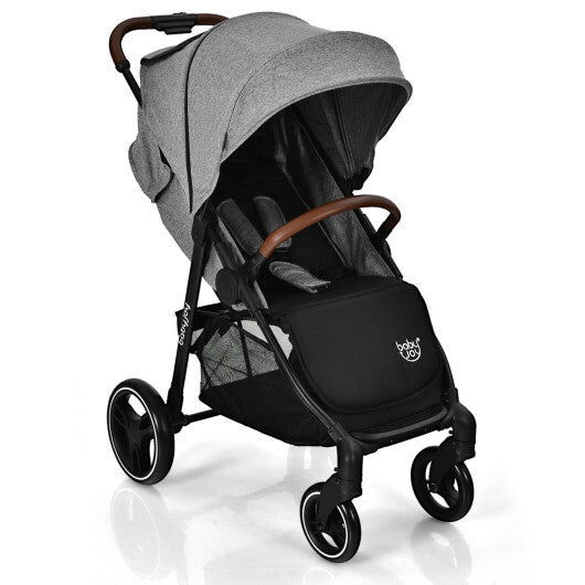 5-Point Harness Lightweight Infant Stroller with Foot Cover and Adjustable Backrest-Black LuxuryLifeWay Online Store