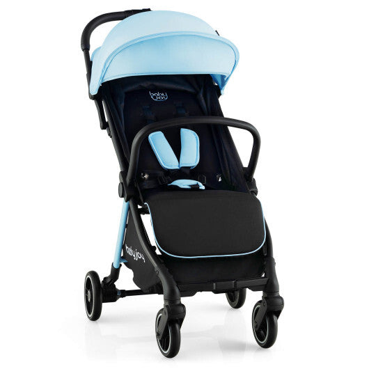 One-Hand Folding Portable Lightweight Baby Stroller with Aluminum Frame-Blue - Color: Blue LuxuryLifeWay Online Store