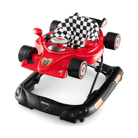 Convertible Baby Walker with 3 Adjustable Height Settings-Red - Color: Red LuxuryLifeWay Online Store