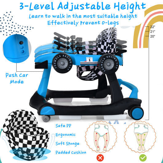 5-in-1 Baby Walker with Adjustable Height and Speed for Boys Girls 6-18 Months LuxuryLifeWay Online Store