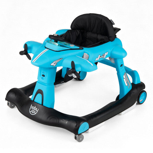 6-in-1 Baby Walker with Wheels and Detachable Play Platform for Kids Aged 6-18 Months Old-Red LuxuryLifeWay Online Store