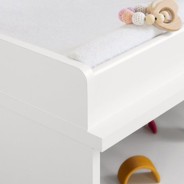 Modern Nursery 2 Drawer Storage Baby Changing Table in White LuxuryLifeWay Online Store