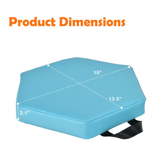 6 Pieces Multifunctional Hexagon Toddler Floor Cushions Classroom Seating with Handles-Blue LuxuryLifeWay Online Store