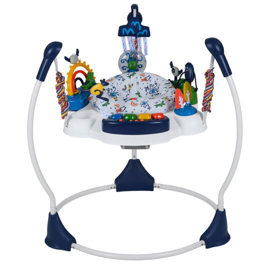 Baby Activity Center Baby Jumper and Bouncer with 6 Interactive Toys Lights and Music-Orange LuxuryLifeWay Online Store