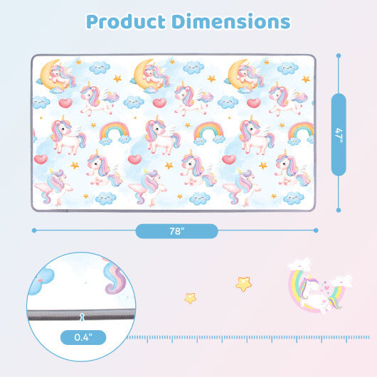 One-Piece Reversible Roll Up Soft Foam Activity Mat for Toddlers LuxuryLifeWay Online Store
