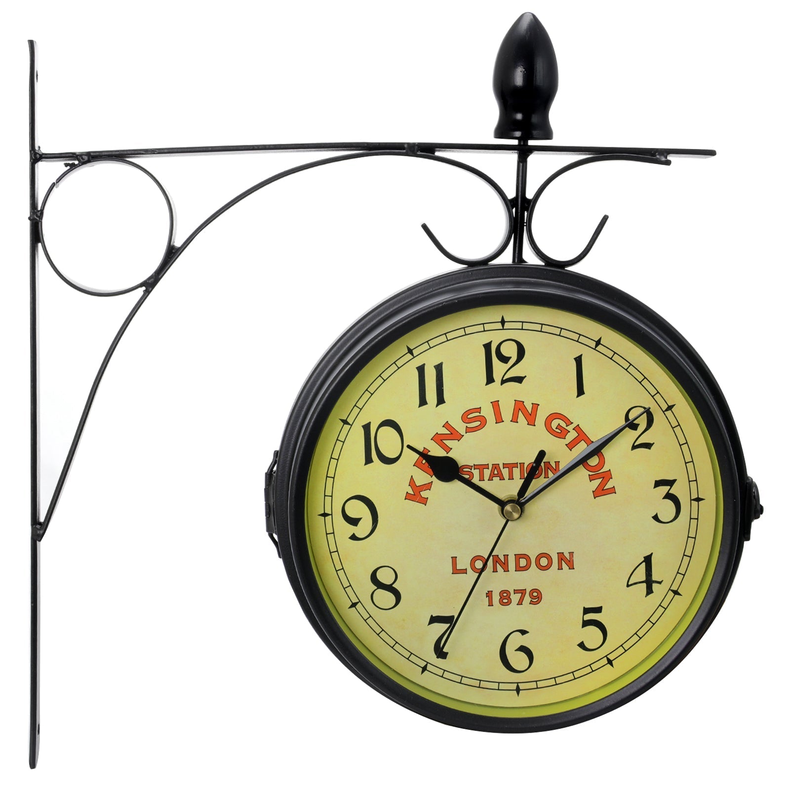 Bedford Clock Collection Double Sided Wall Clock Vintage Antique-Look Mount Station Clock LuxuryLifeWay Online Store