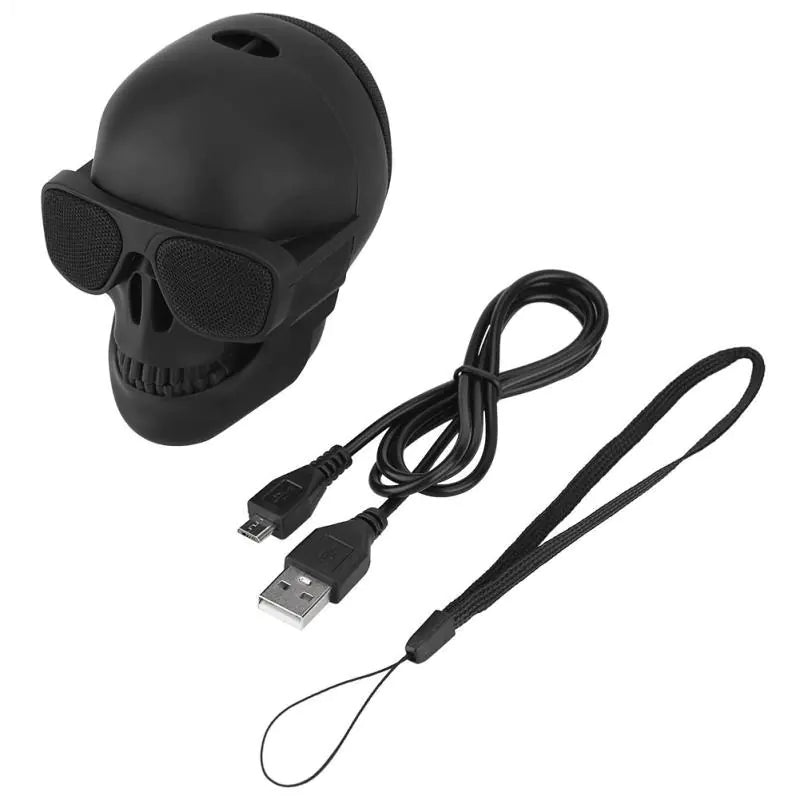 Skull Head Bluetooth Wireless Speaker Portable HD Stereo Subwoofer & Home Ornament