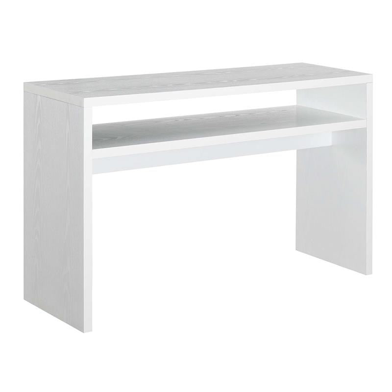 Modern FarmHome White Sofa Table Console Table with Bottom Shelf LuxuryLifeWay Online Store