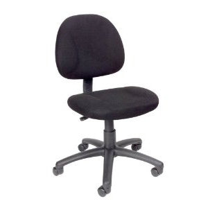Black Office Chair with Padded Seat and Back with Lumbar Support LuxuryLifeWay Online Store
