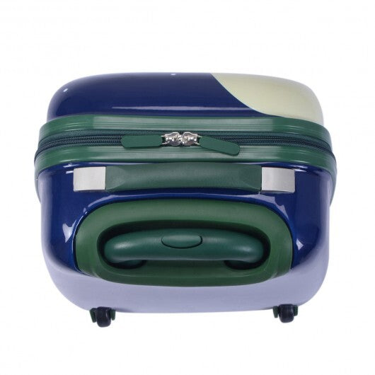 2 Pieces 12 Inch and 16 Inch Kids Carry on Suitcase Rolling Backpack School Luggage Set-Elephant - Color: Dark Blue LuxuryLifeWay Online Store