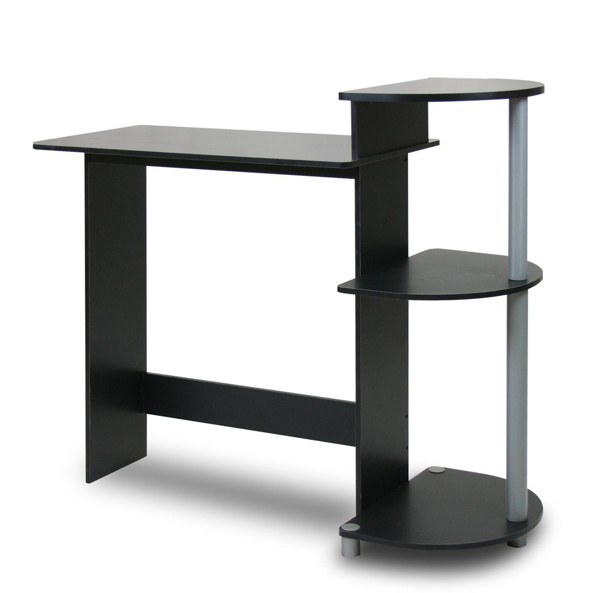 Contemporary Computer Desk in Black and Grey Finish LuxuryLifeWay Online Store