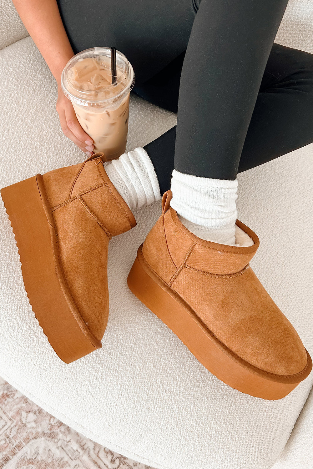 Anna Fur Lined Suede Ankle Snow Boots LuxuryLifeWay Online Store