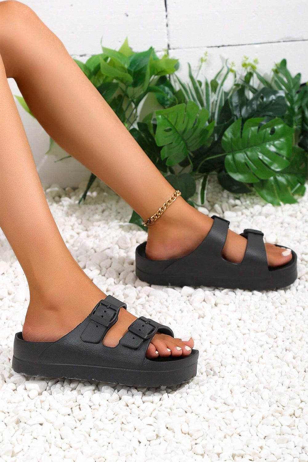 Double-buckle EVA Slippers LuxuryLifeWay Online Store
