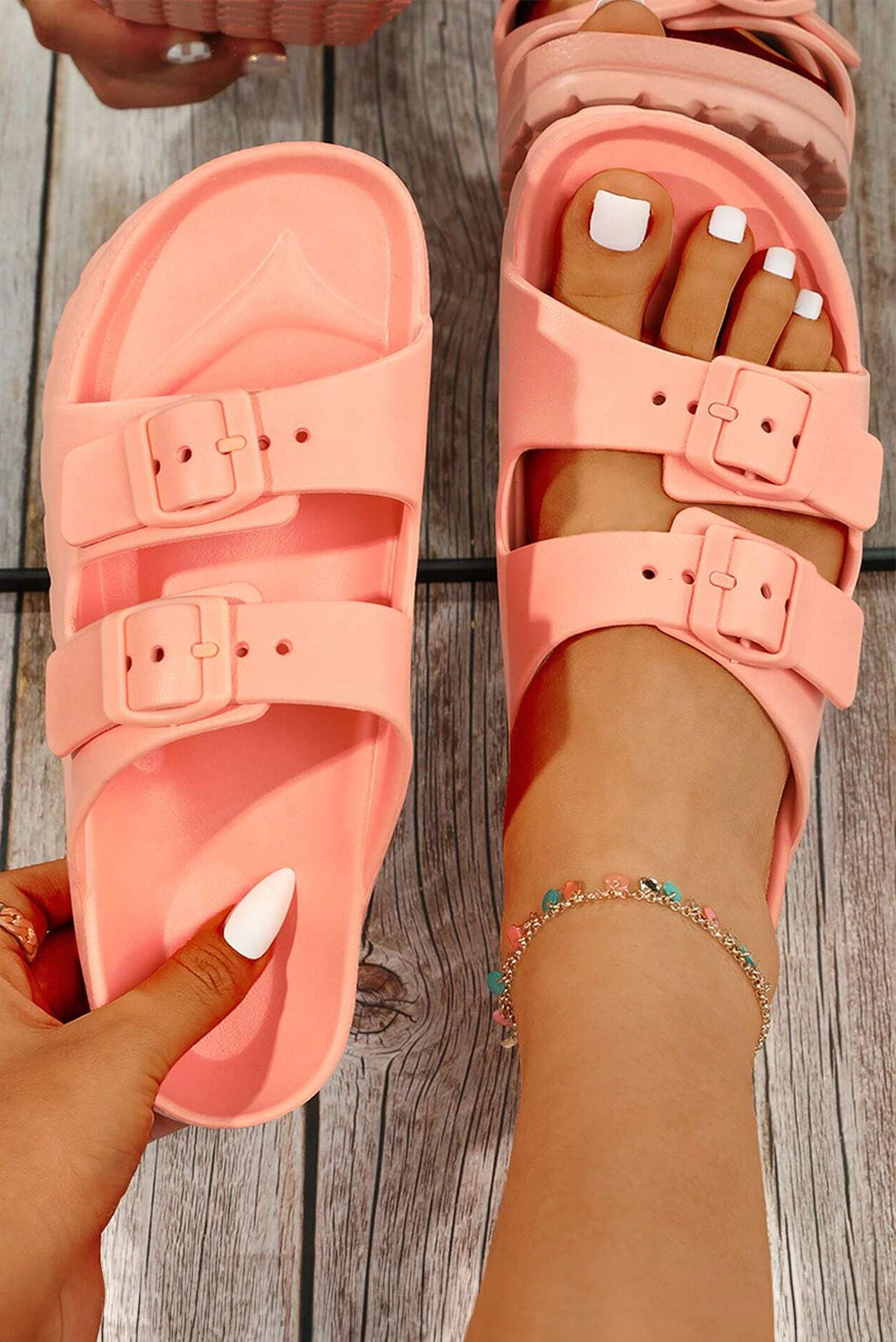 Double-buckle EVA Slippers LuxuryLifeWay Online Store