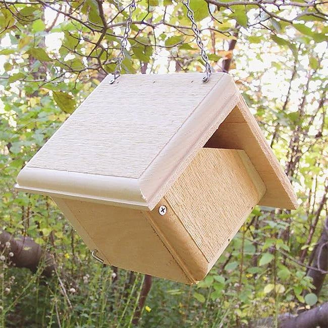 Hand Crafted Pine Wood Hanging Bird House for Carolina Wrens - Made in USA LuxuryLifeWay Online Store