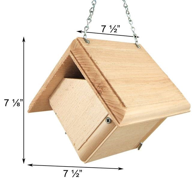 Hand Crafted Pine Wood Hanging Bird House for Carolina Wrens - Made in USA LuxuryLifeWay Online Store