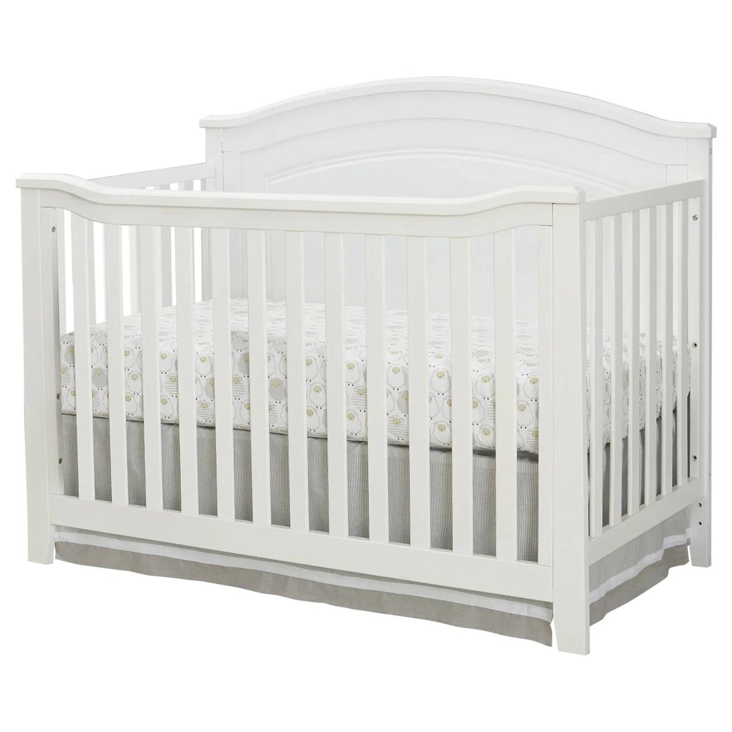 SF Home Solid Wood Convertible Crib in White - Toddler Bed Sold Separately LuxuryLifeWay Online Store
