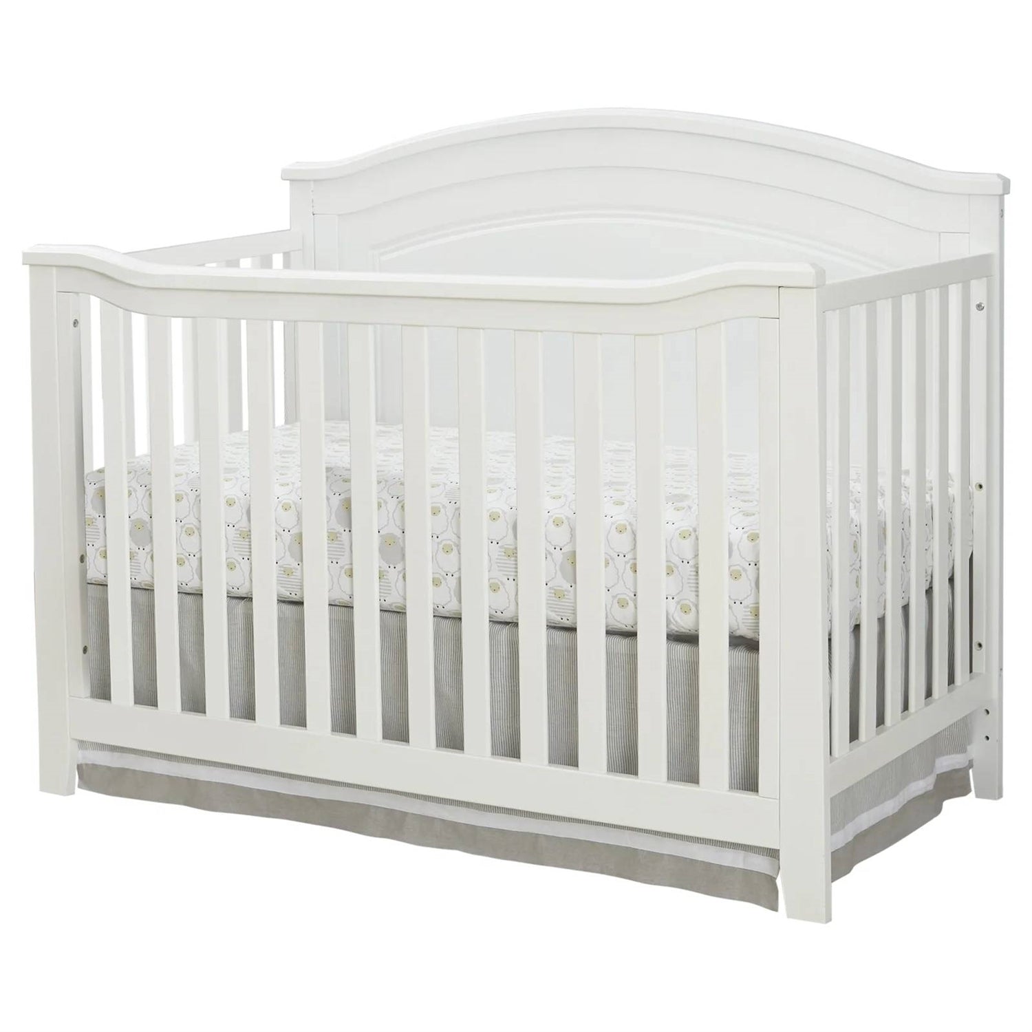 SF Home Solid Wood Convertible Crib in White - Toddler Bed Sold Separately LuxuryLifeWay Online Store