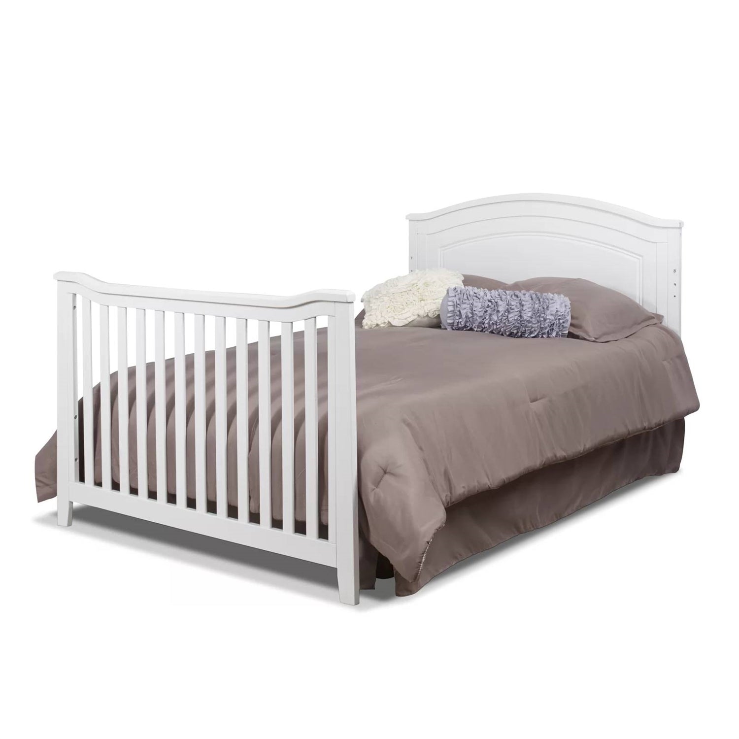 SF Home Solid Wood Convertible Crib in White - Toddler Bed Sold Separately LuxuryLifeWay Online Store